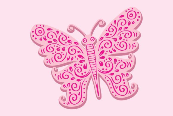 Abstract Butterfly Vintage Decorative: A Timeless Design Element for Creative Projects