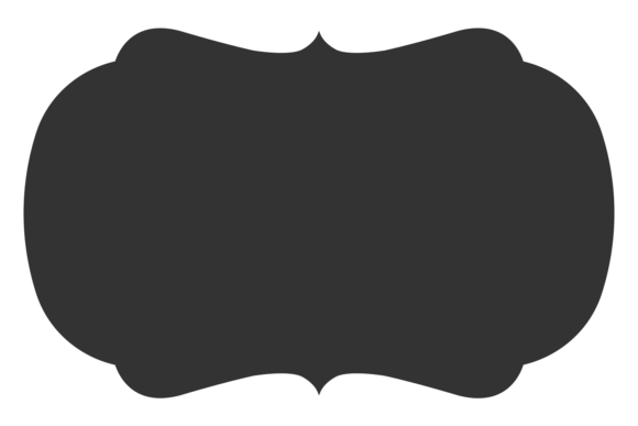 Black Badge Template. Vintage Decorative