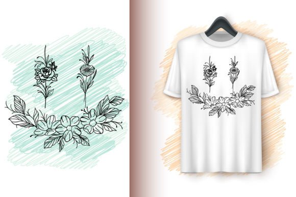 Decorative Flowers and Butterfly Set: A Versatile Design for Creative Projects
