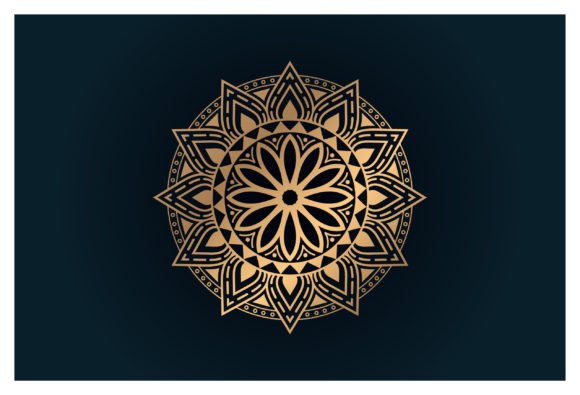 Decorative Golden Mandala Background
