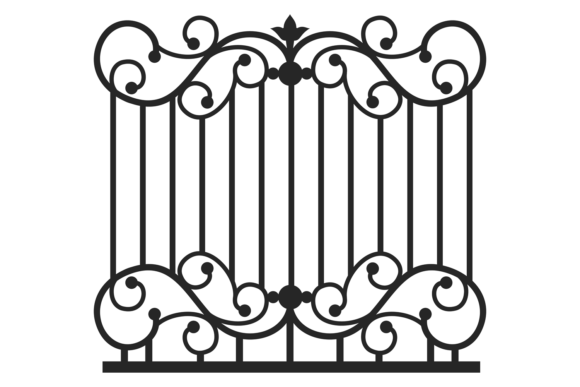 Decorative Iron Gate: The Timeless Appeal of Ornate Black Vintage Design
