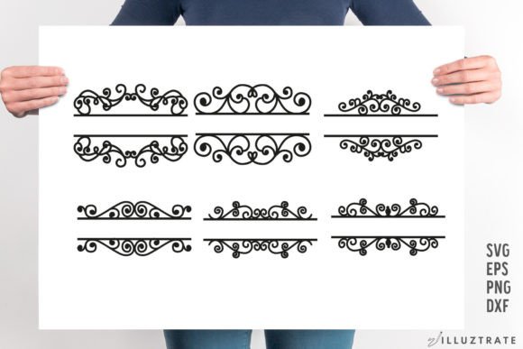 Decorative Monogram SVG Cut File Swirl: Elevate Your Craft Projects with Custom Designs
