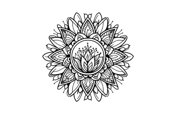 Decorative Ornament Mandala Design: A Unique Blend of Art and Versatility for Print Projects
