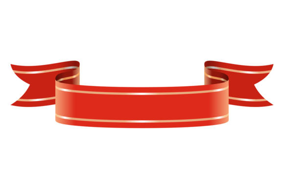 Decorative Red Banner Ribbon Flag: A Versatile Element for Branding and Design