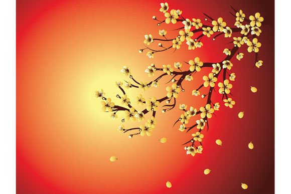 Decorative Sakura Background: A Touch of Spring in Your Designs