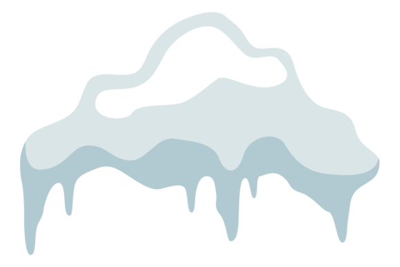 Decorative Snow Cap. Winter Icon. Frozen