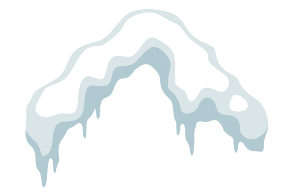 Decorative Snow Roof Cap for Winter Design Projects
