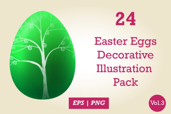 Easter Eggs Decorative Illustration Pack for Design Projects