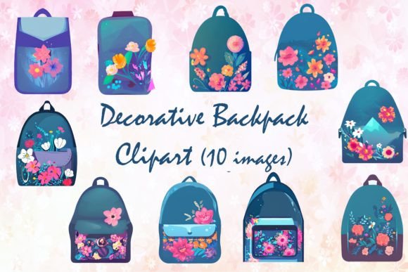 Enhancing Creativity with Decorative Backpack Clipart