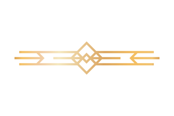 Enhancing Design with the Decorative Golden Divider: Vintage Geometric Elegance