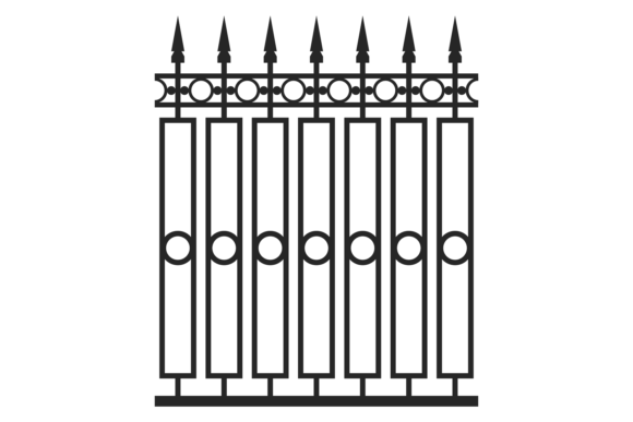 Metal Fence with Decorative Ornament: A Blend of Function and Artistry