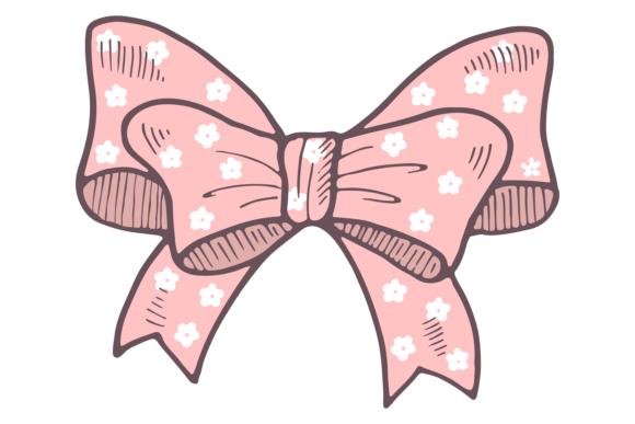 Pink Polka Dot Bow as a Decorative Color Element