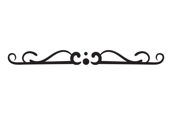 Retro Divider Decorative Scroll Header