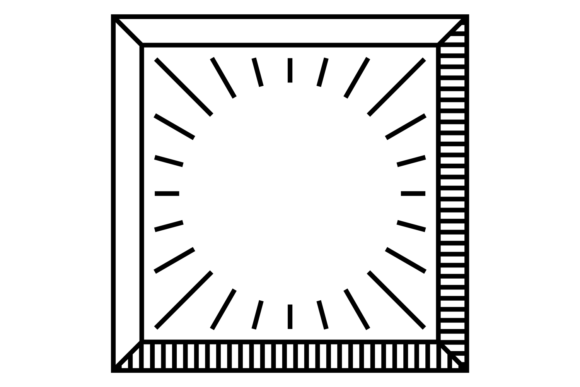 Square Frame in Retro Line Decorative Design: A Timeless Element for Modern Creatives