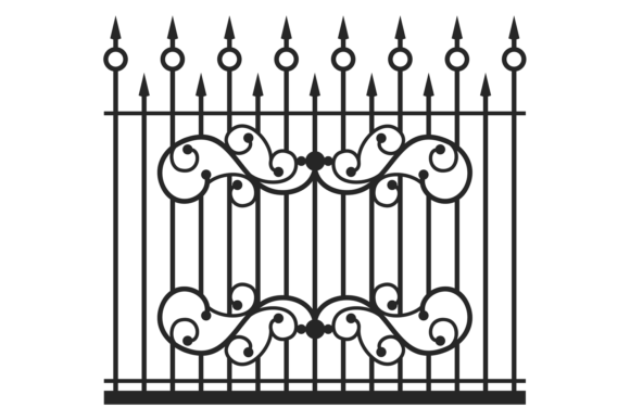 Steel Decorative Gate Lattice. Black Str – Enhancing Security and Style in Modern Spaces
