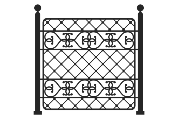 Street Fence: Decorative Vintage Metal L