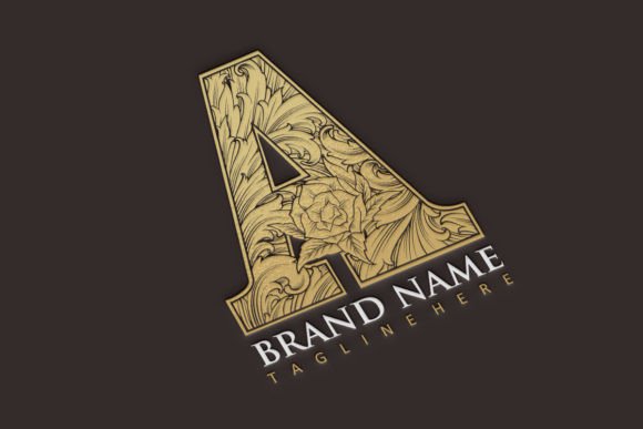 Vintage Monogram Letter Decorative for Creative Projects