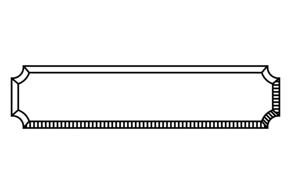 Vintage Text Line Border for Modern Design